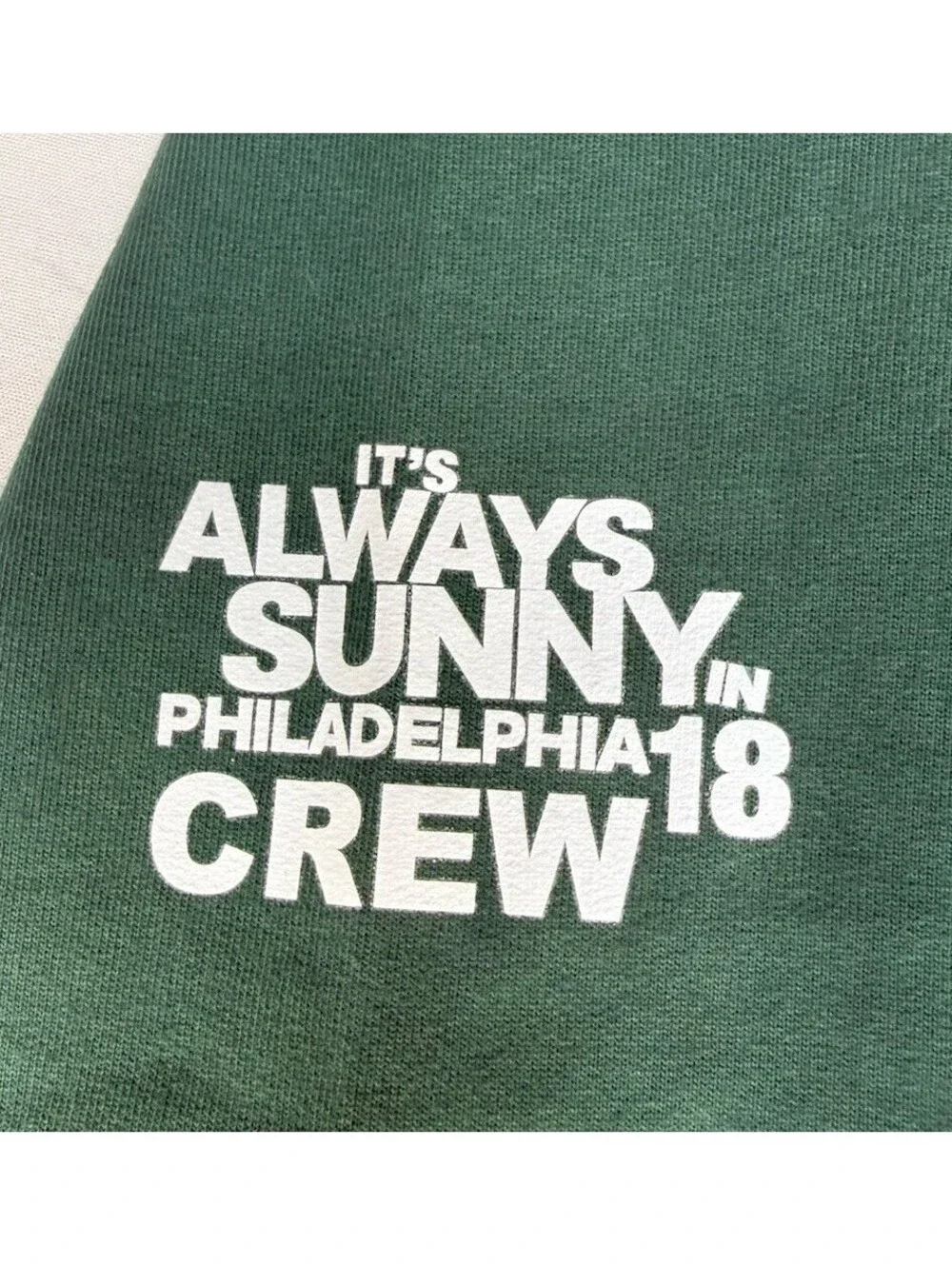 Always Sunny in Philadelphia Crew Hoodie Roots 73 Paddys Pinstripes 18 Green 2XL